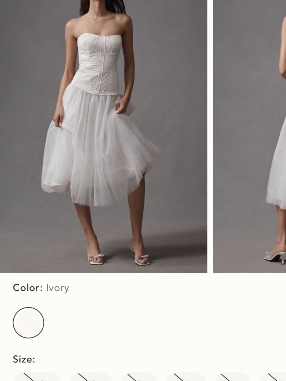 Tulle skirt dress